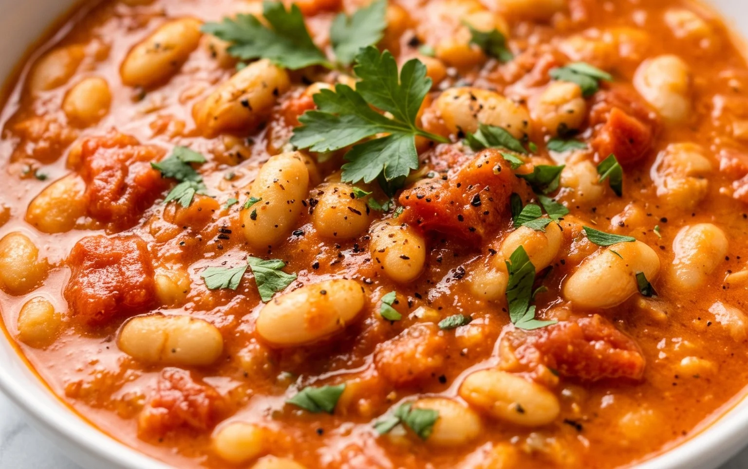 Creamy Tomato White Bean Stew