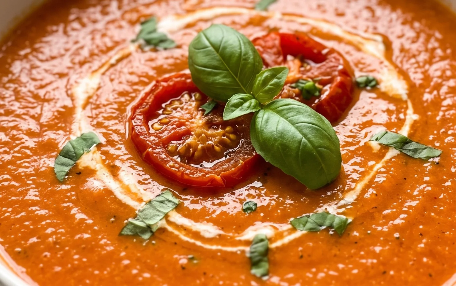 Roasted Tomato Basil Soup