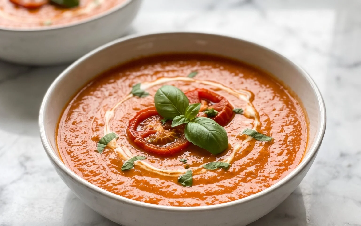 Soupe Tomate Basilic Rôtie : Saveur Intense